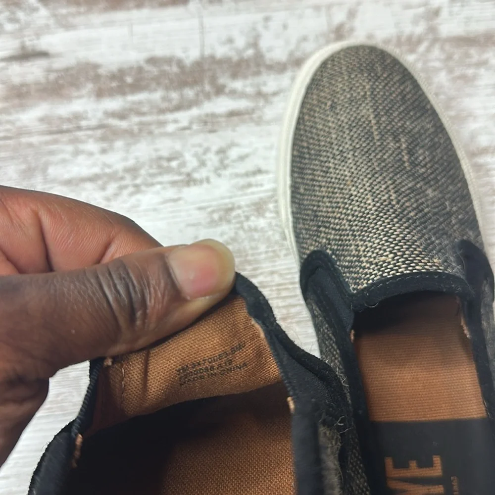 Frye Gia Canvas Slip On Black Multi Color Size 7M